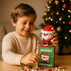 Holiday Building Block Set Interlocking Multi-Color Reusable
