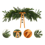 Holiday Garland Realistic Greenery & Metal Bell Accents