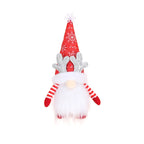 Holiday Gnome Figurine Festive Snowflake Hat & Antlers