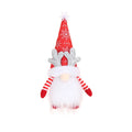 Holiday Gnome Figurine Snowflake Hat & Sparkling Antlers
