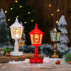 Holiday Lantern Santa Figurine Warm LED Indoor & Outdoor