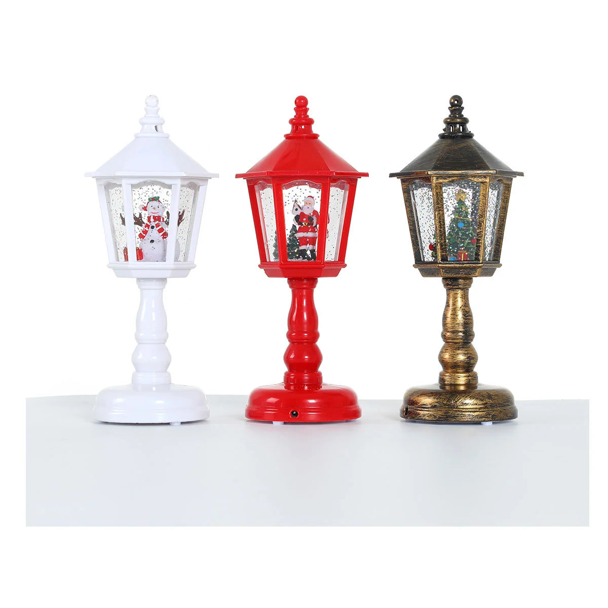 Holiday Lantern Santa Figurine Warm LED Indoor & Outdoor