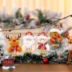 Holiday Ornament Plush Soft Fabric Hanging Loop