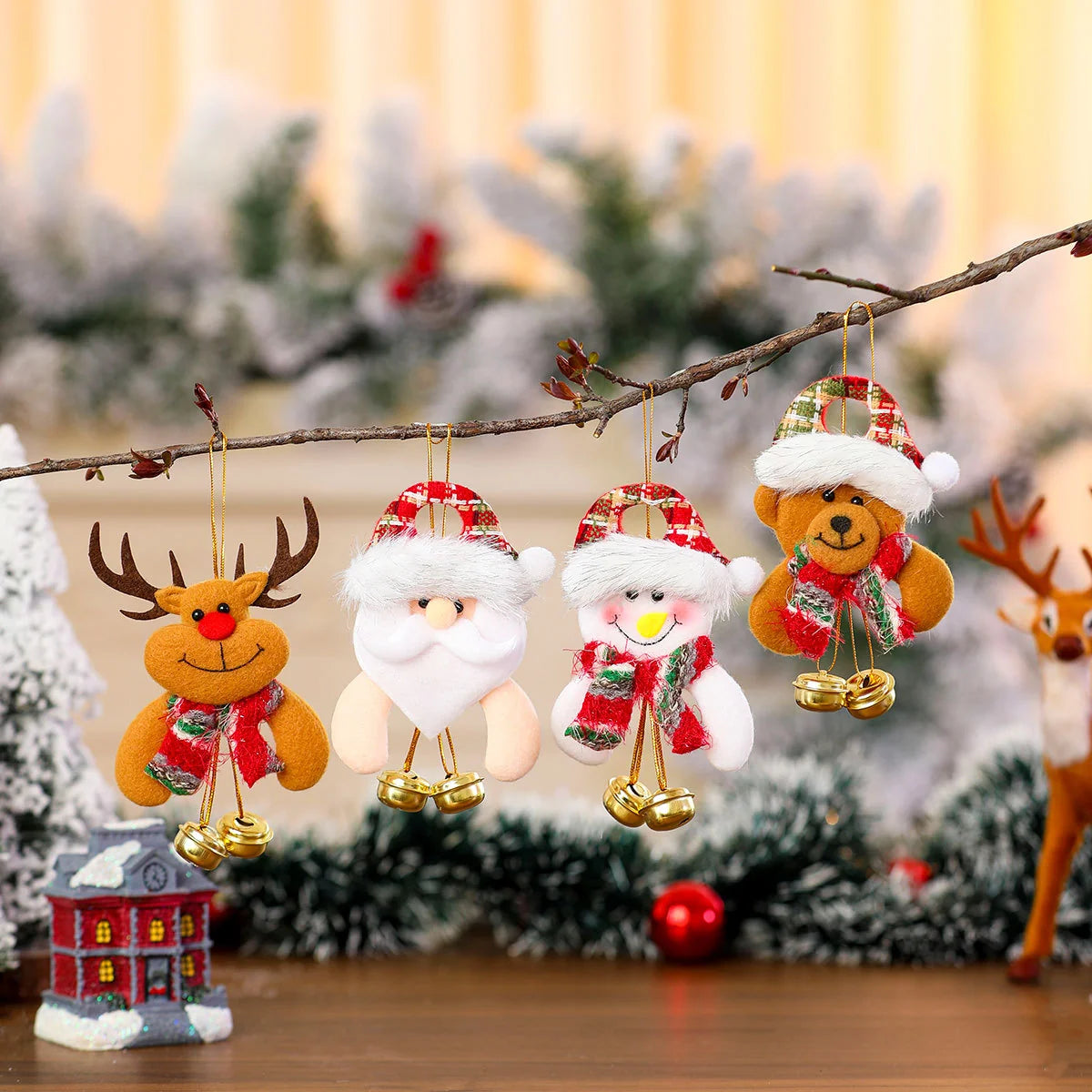 Holiday Ornament Plush Soft Fabric Hanging Loop