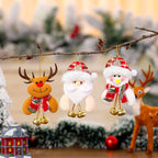Holiday Ornament Plush Soft Fabric Hanging Loop
