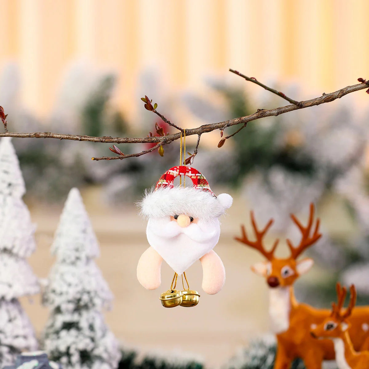 Holiday Ornament Plush Soft Fabric Hanging Loop