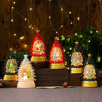 Holiday Snow Globe LED Illuminated Battery Free