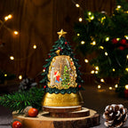 Holiday Snow Globe LED Illuminated Battery Free