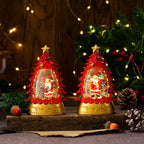 Holiday Snow Globe LED Illuminated Battery Free
