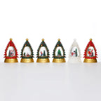 Holiday Snow Globe LED Illuminated Battery Free