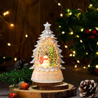 Holiday Snow Globe LED Illuminated Battery Free