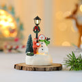 Holiday Snowman Figurine LED Light-Up Resin Tabletop