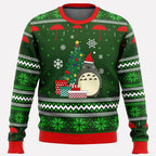 Holiday Sweater Neon Graphic Cozy Knit Unisex Relaxed Fit