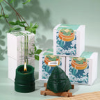 Holiday Tree Candle Hand-Poured Spiral Texture Scented Cotton Wick