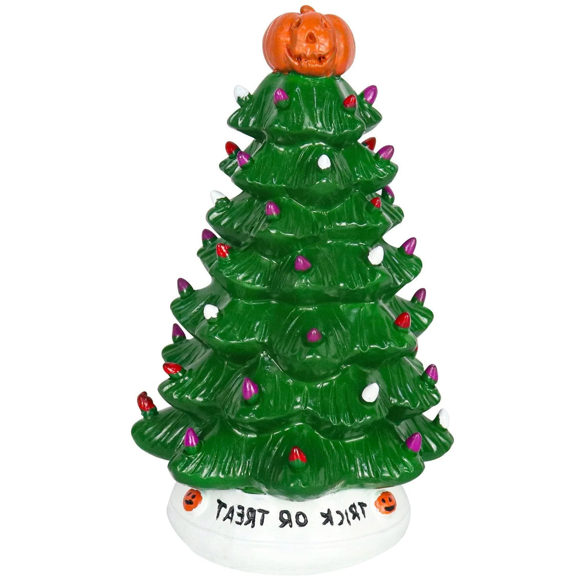 Holiday Tree Dual-Theme Hand-Painted LED Battery-Powered