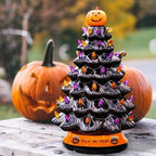 Holiday Tree Dual-Theme Hand-Painted LED Battery-Powered