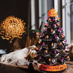 Holiday Tree Dual-Theme Hand-Painted LED Battery-Powered