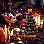 Holiday Tree Dual-Theme Hand-Painted LED Battery-Powered