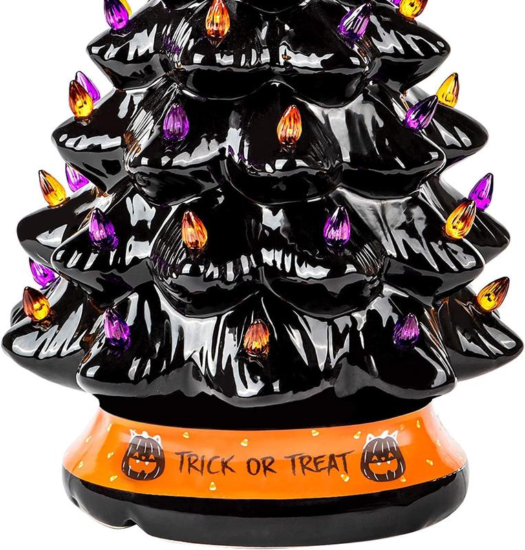 Holiday Tree Dual-Theme Hand-Painted LED Battery-Powered