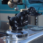 Hood Ornament Chrome-Plated Rubber Universal Fit & Easy Install