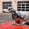 Hood Ornament Duck Chrome-Plated Rubber Base & Integrated Pins