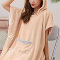 Hooded Bathrobe Ultra-Soft & Absorbent Front Pocket