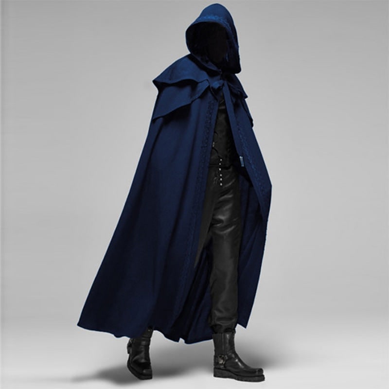 Hooded Cape Gothic Cotton Blend Spacious Hood