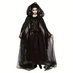 Hooded Cape Layered Tulle Adjustable Fit & Machine Washable