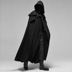 Hooded Cloak Velvet-Look Deep Hood