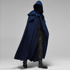 Hooded Cloak Velvet-Look Deep Hood