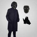 Hooded Costume Unisex Polyester Gloves & Optional Mask
