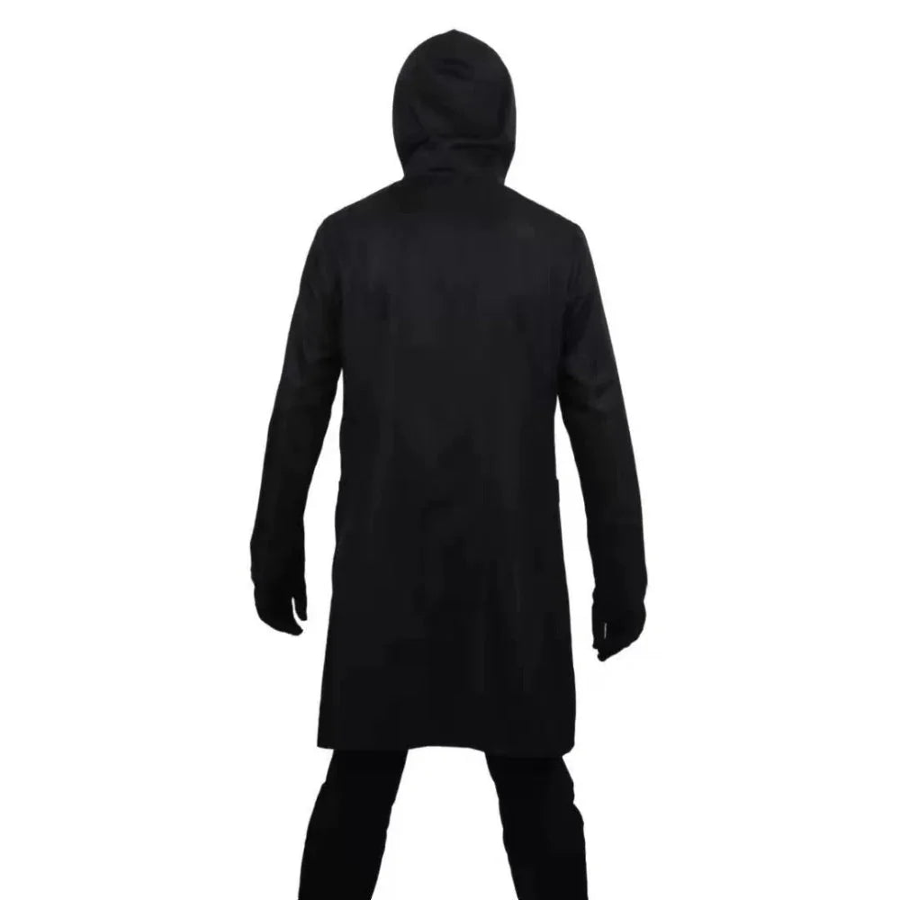 Hooded Costume Unisex Polyester Gloves & Optional Mask