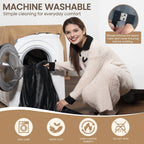 Hooded Heated Blanket USB Cordless 9 Zones Auto Shutoff