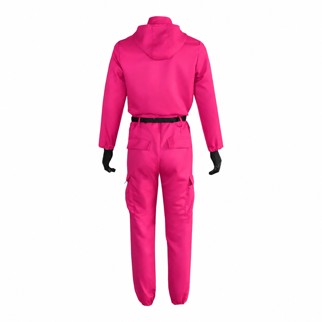 Hooded Jumpsuit Costume Adults & Kids Full Face Mask