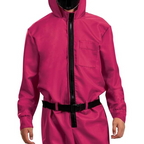 Hooded Jumpsuit Costume Adults & Kids Full Face Mask