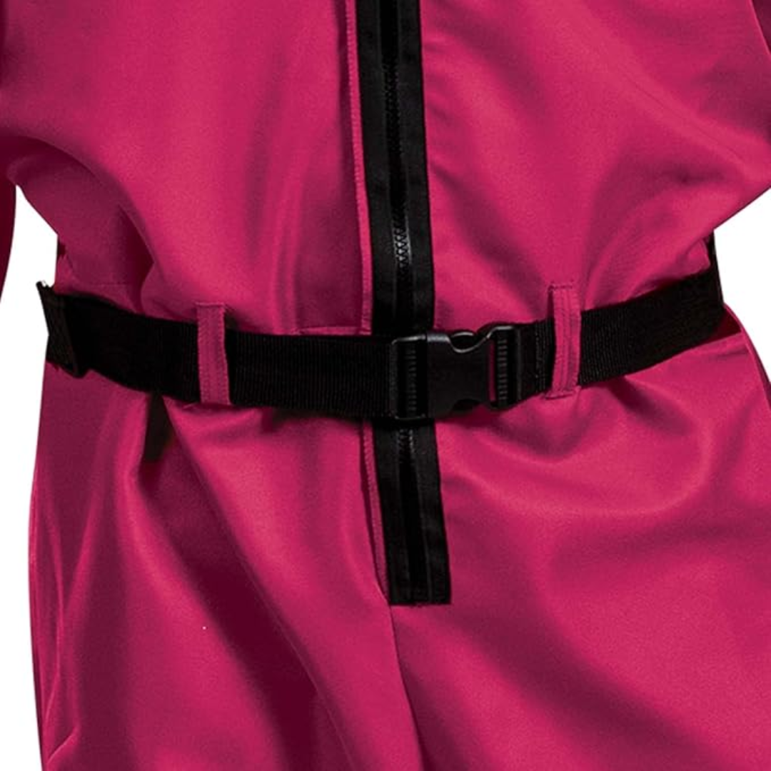 Hooded Jumpsuit Costume Adults & Kids Full Face Mask