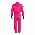 Hooded Jumpsuit Costume Full Face Mask & Zip Front
