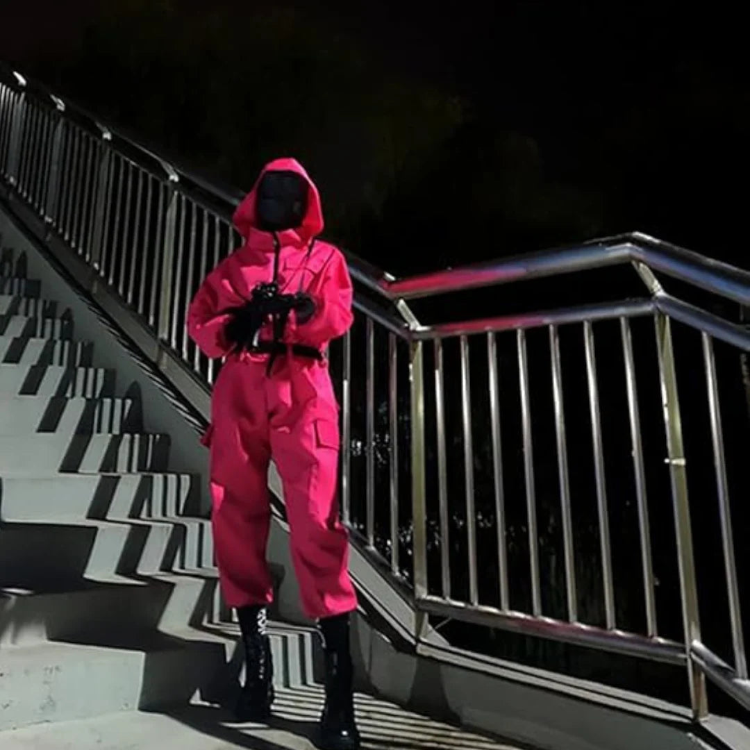 Hooded Jumpsuit & Full Mask Zip-Front Kids & Adults
