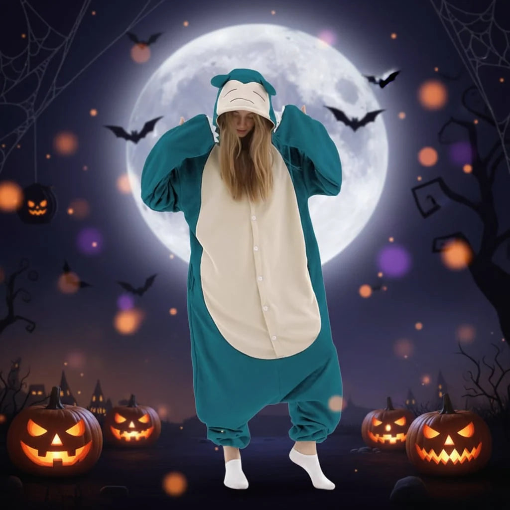 Hooded Onesie Oversized Plush Fleece Character Design