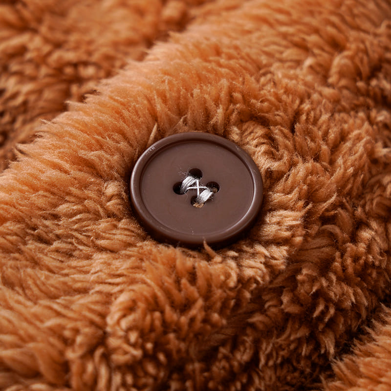 Hooded Pajama Set Red Panda Soft Polyester Removable Tail