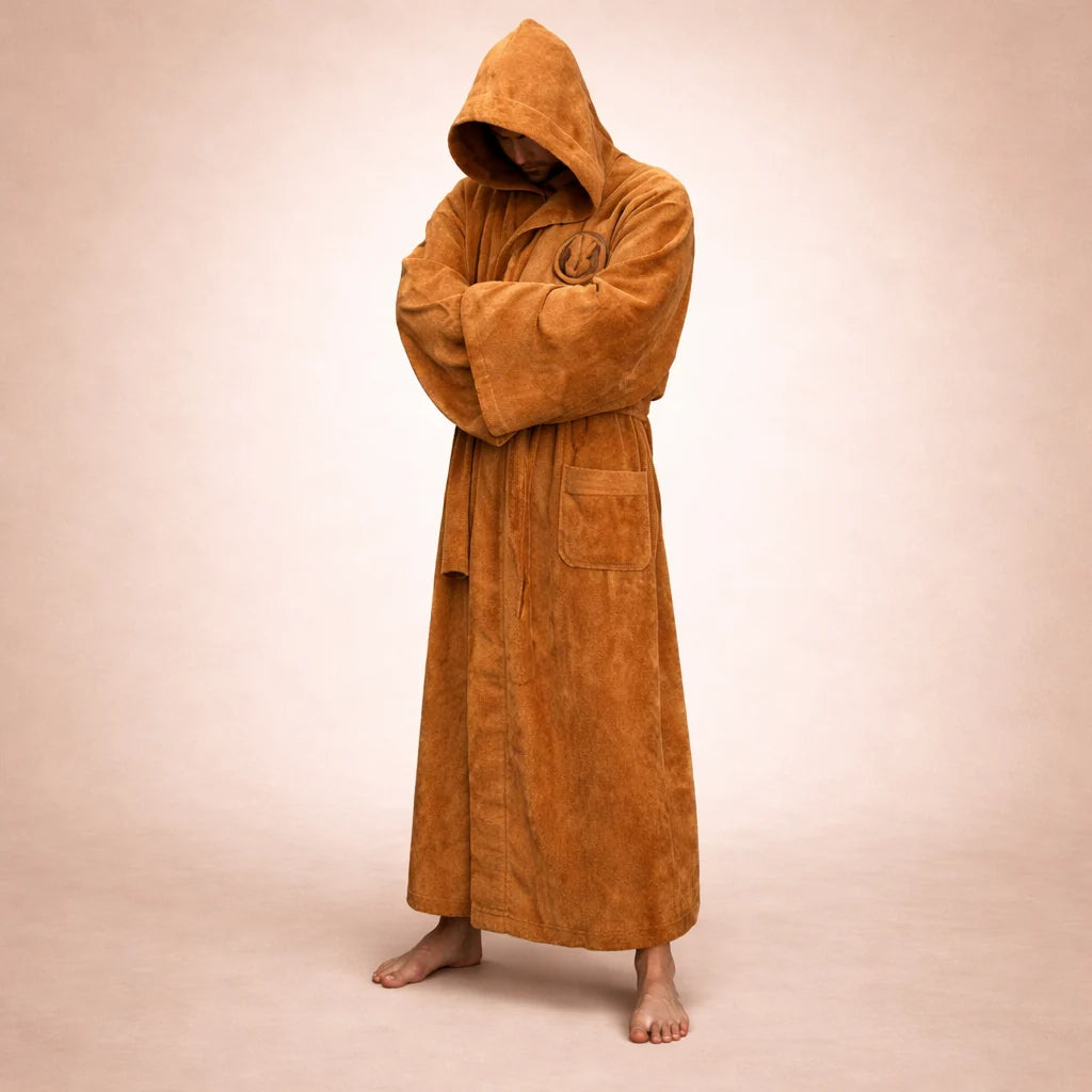 Hooded Robe Full-Length Quick-Dry Tie Belt