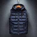 Hooded Vest Lightweight Breathable Cotton Blend