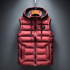 Hooded Vest Lightweight Breathable Cotton Blend