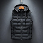 Hooded Vest Lightweight Breathable Cotton Blend