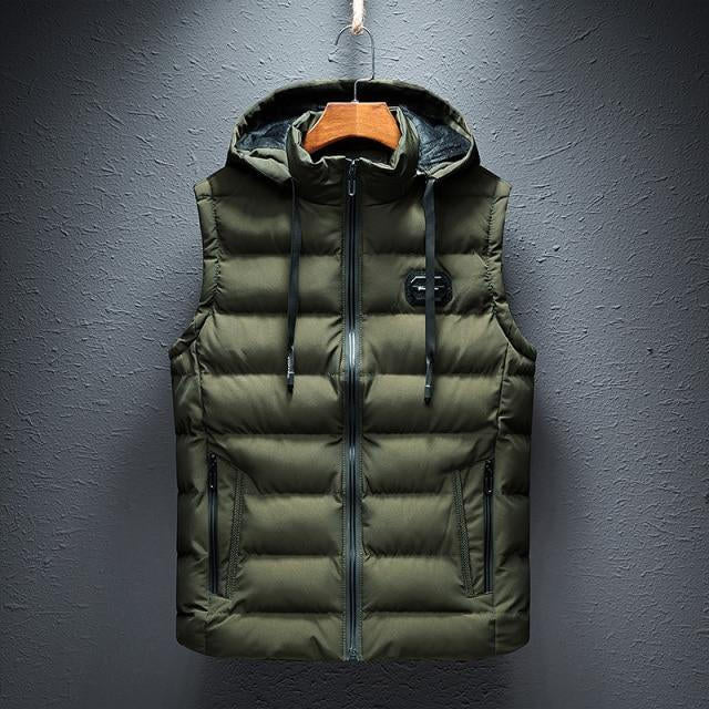 Hooded Vest Lightweight Breathable Cotton Blend
