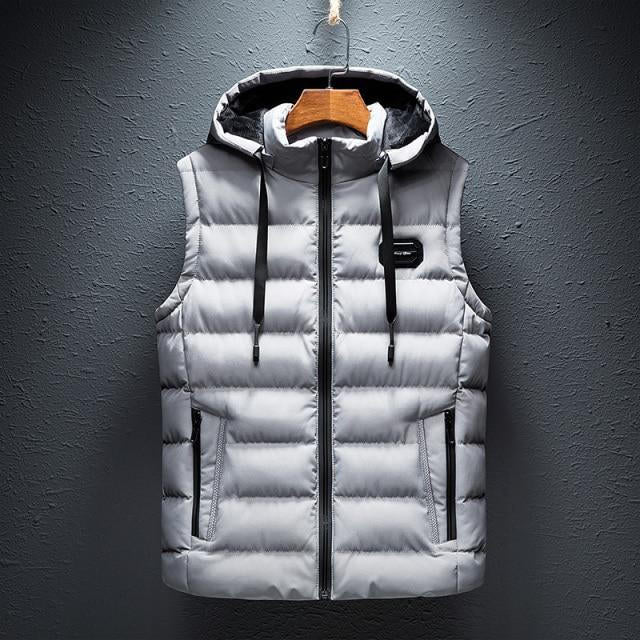 Hooded Vest Lightweight Breathable Cotton Blend