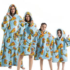 Hoodie Blanket Oversized Fleece & Flannel Machine Washable
