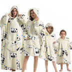 Hoodie Blanket Oversized Fleece & Flannel Machine Washable