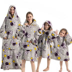 Hoodie Blanket Oversized Fleece & Flannel Machine Washable
