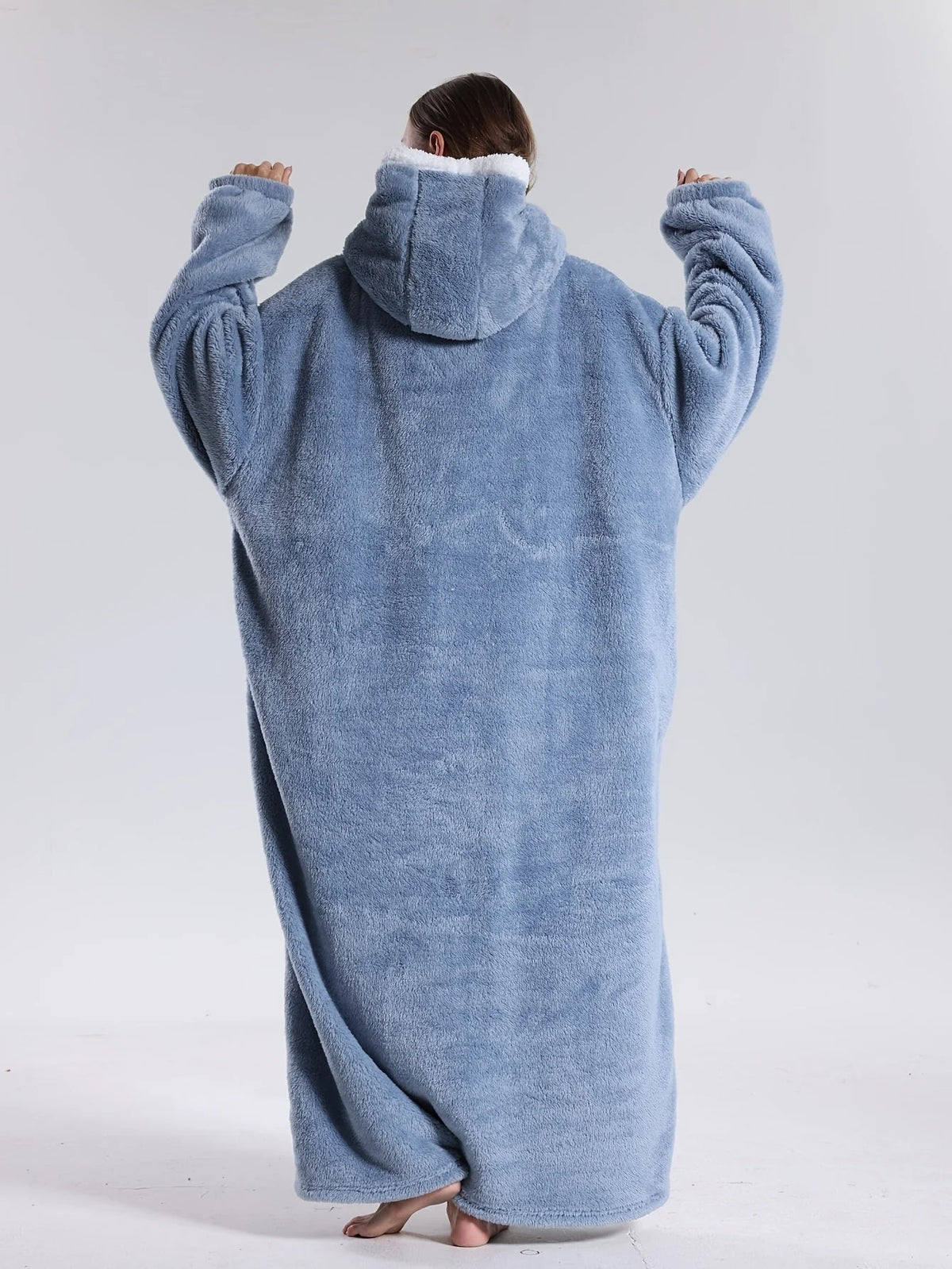 Hoodie Blanket Oversized Fleece Sleeves & Hood